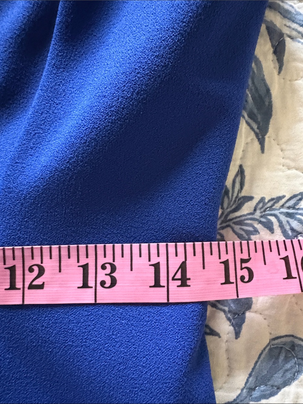 Calvin Klein Women's Royal Scuba Knit Stretch Blue Ruched Sheath Dress Size 8 - Picture 10 of 11